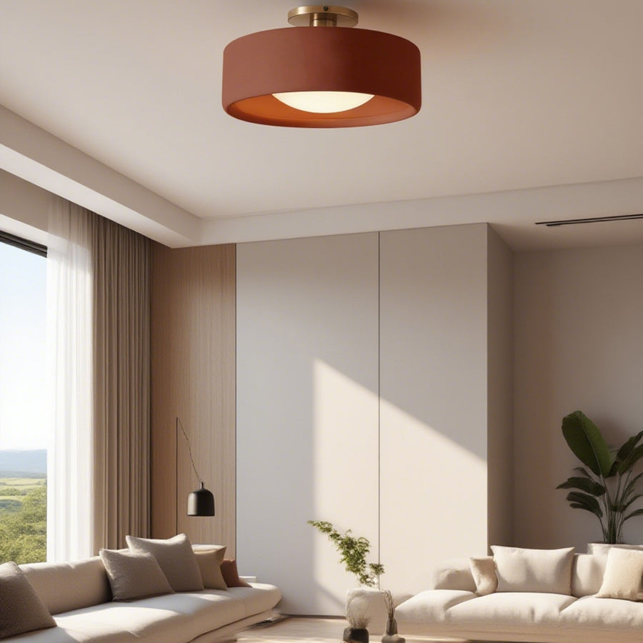 Cerova Porcelain Flush Mount Ceiling Light