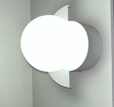 Glass sphere wall sconce UL-listed specification sheet