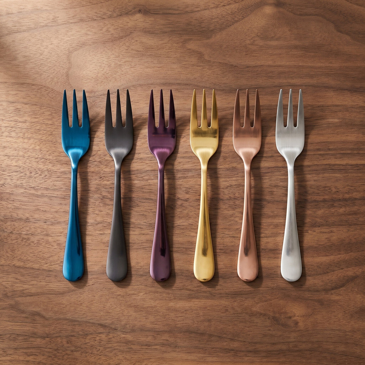 Barcelona Salad Fork Set, Plated Stainless Steel