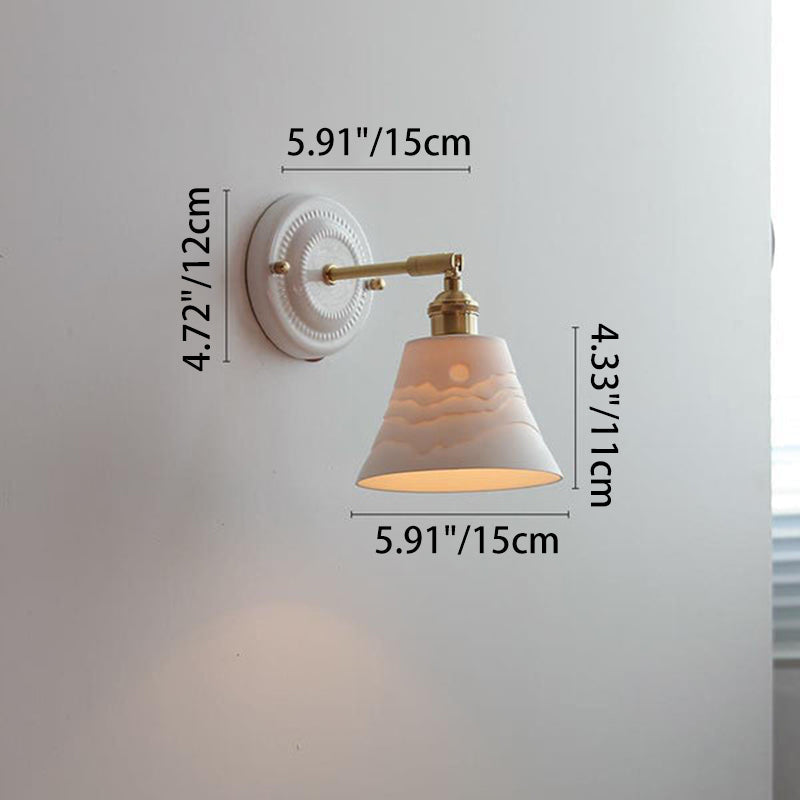 Vintage Ceramic Brass Wall Sconce, E26, 11 Designs, 100-240V
