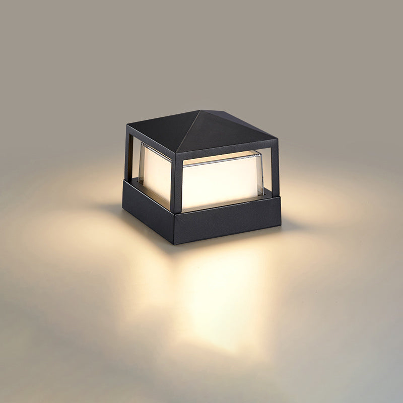 Aluminum Outdoor Lawn Light, LED, Square or Round, Small or Large, 3 Colors