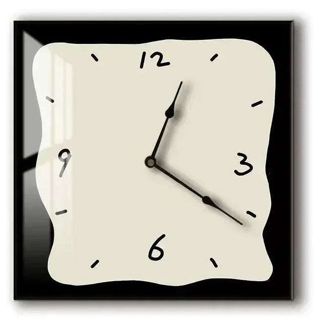 Graffiti Art Silent Wall Clock, Crystal Porcelain, Two Sizes