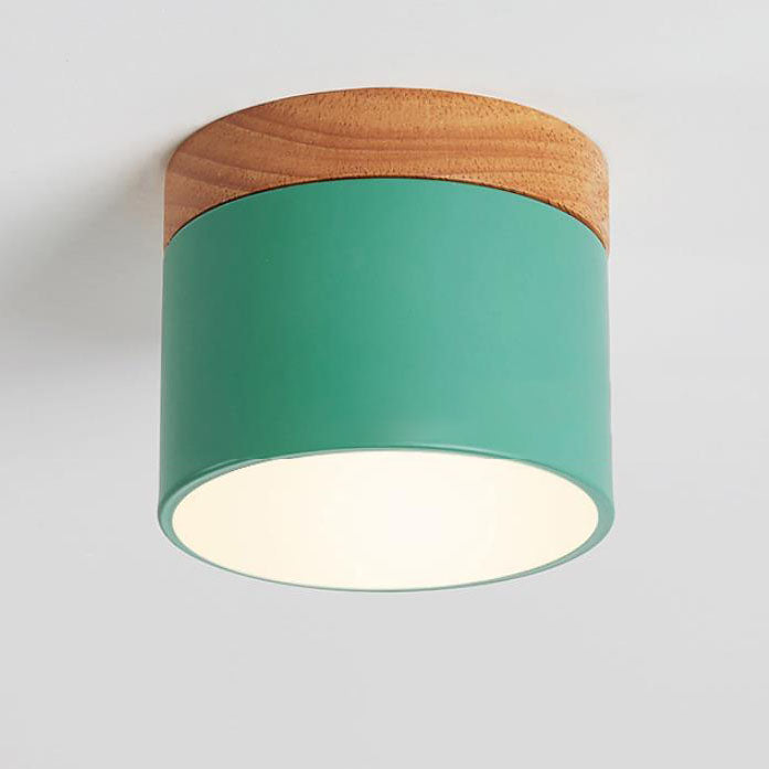 Log LED Flush Mount Ceiling Light, 7W, Seven Colors, 3 Color Temps