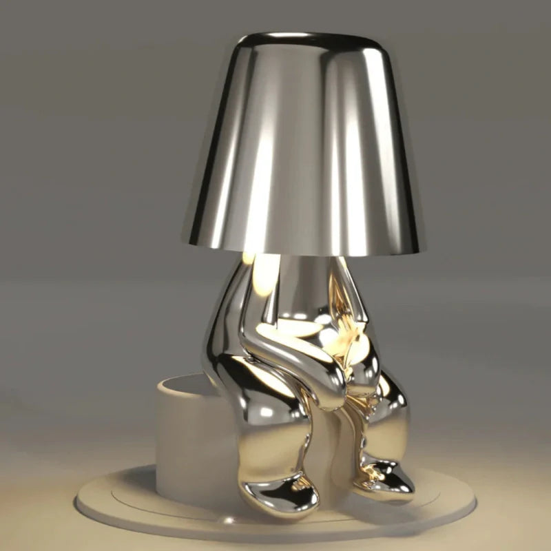 Character Figure Lamp, Dimmable Resin, Touch Control, USB Rechargeable