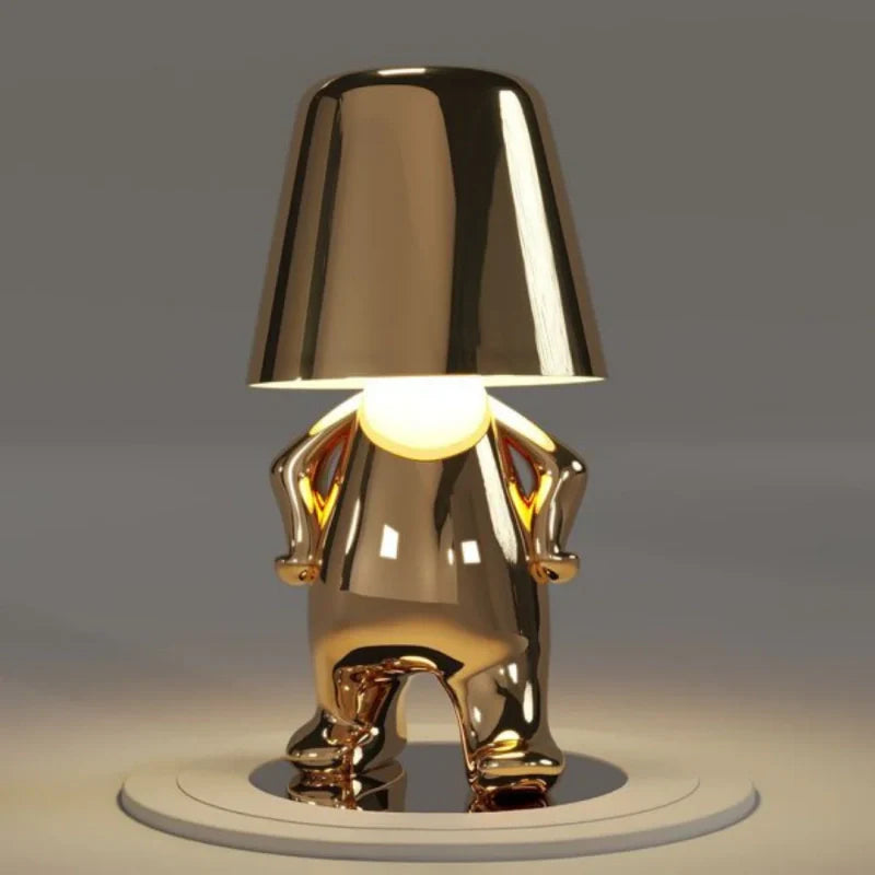 Character Figure Lamp, Dimmable Resin, Touch Control, USB Rechargeable