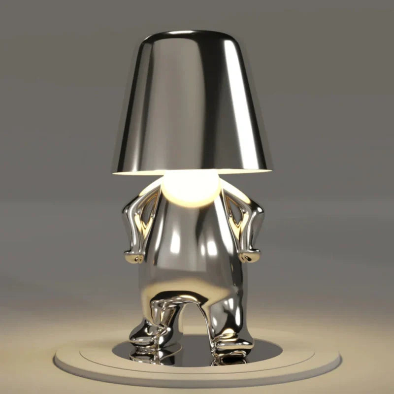 Character Figure Lamp, Dimmable Resin, Touch Control, USB Rechargeable