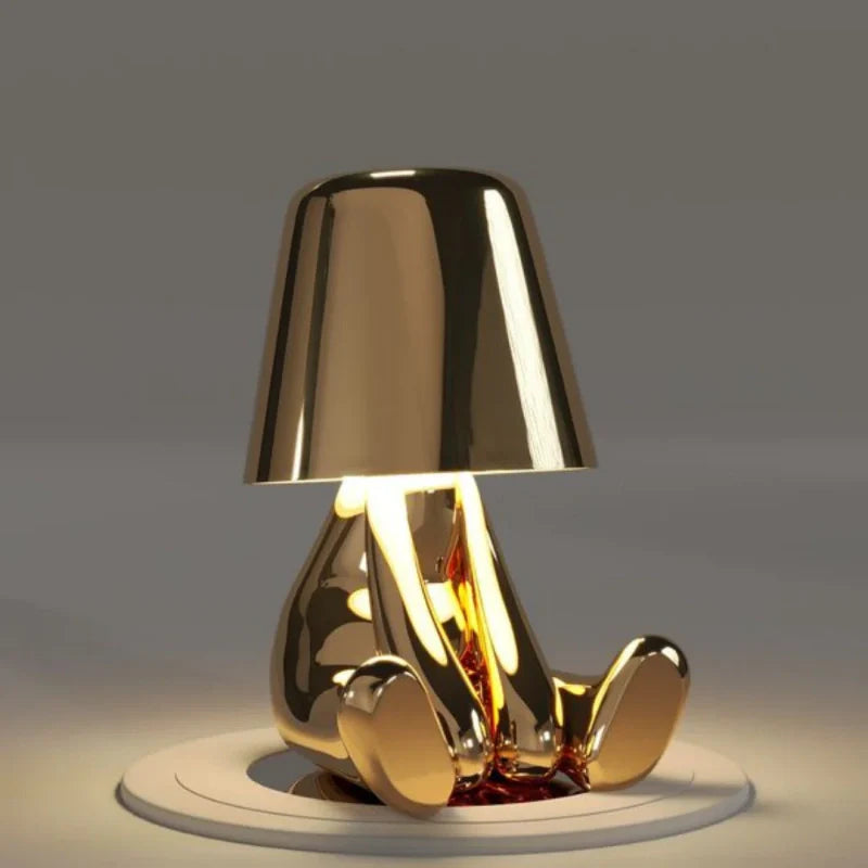 Character Figure Lamp, Dimmable Resin, Touch Control, USB Rechargeable