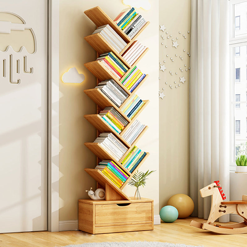 Eco-Friendly Board Bookshelf, 6-12 Tiers, Walnut or Wood Color