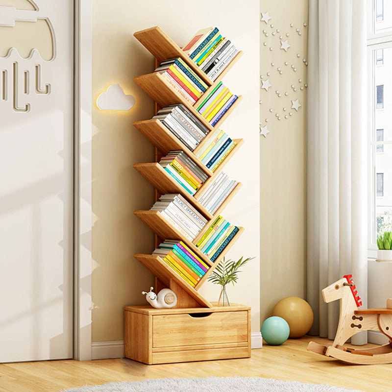Eco-Friendly Board Bookshelf, 6-12 Tiers, Walnut or Wood Color