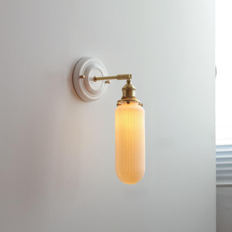 Vintage Ceramic Brass Wall Sconce, E26, 11 Designs, 100-240V