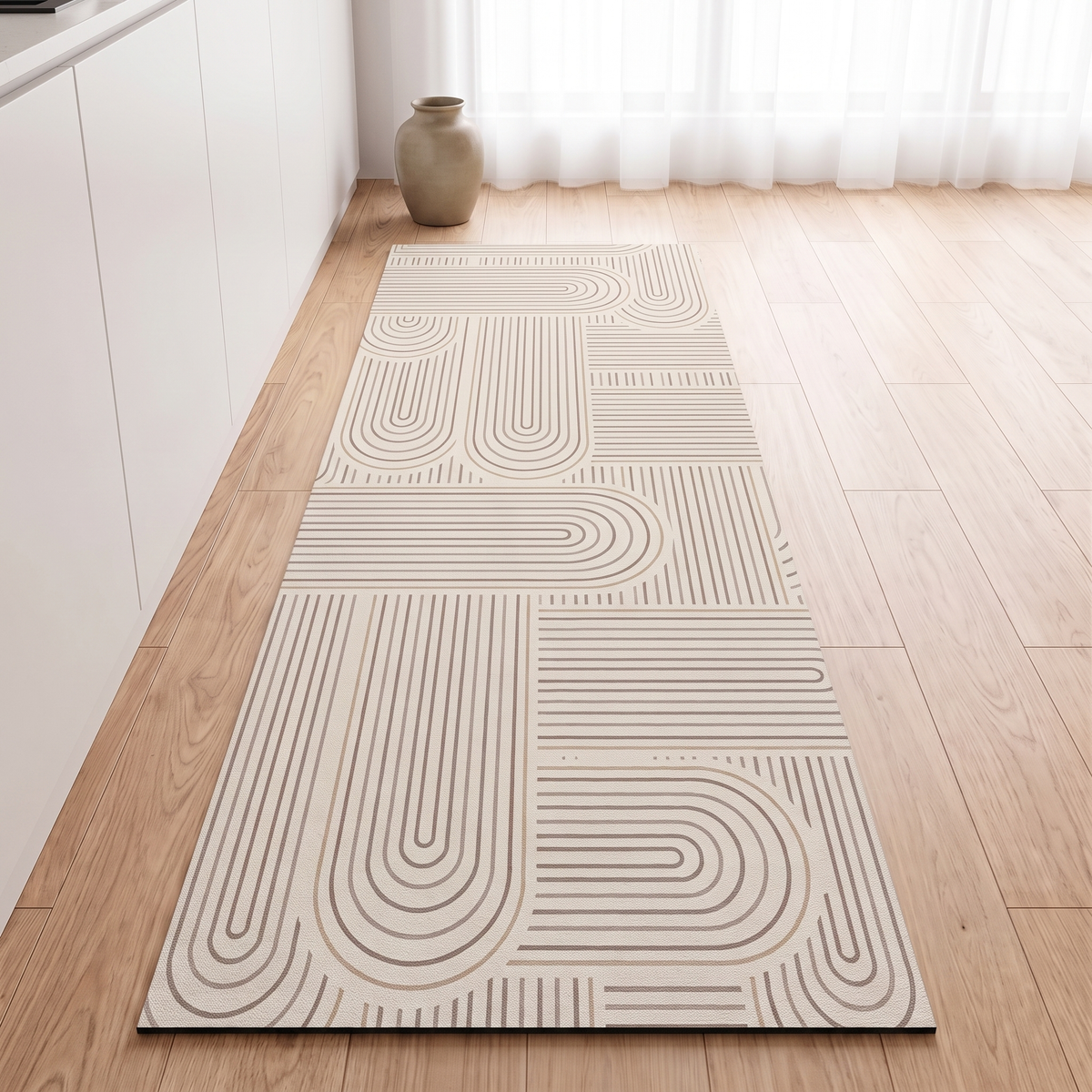 Kitchen runner with the curves design