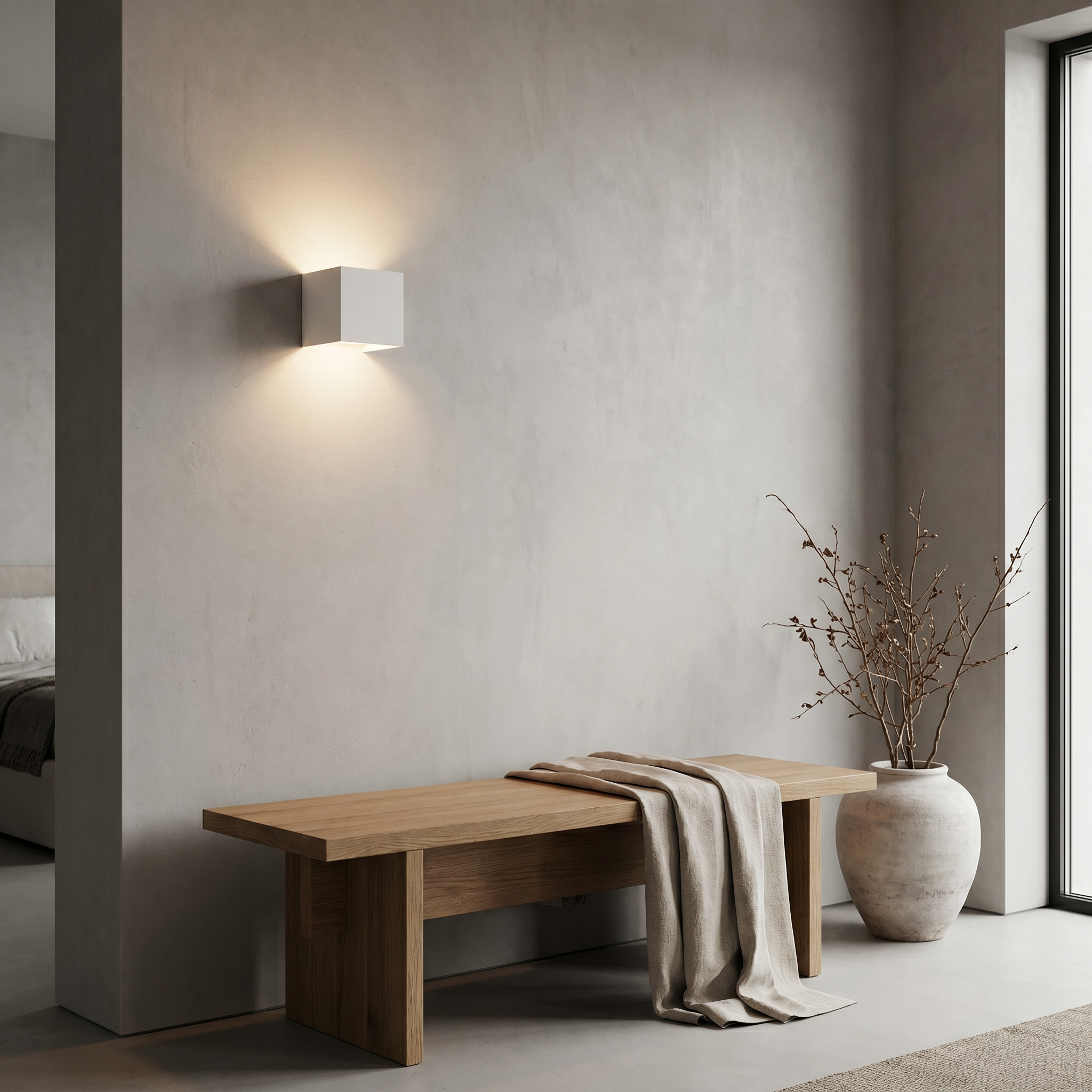 Adjustable Wall Light, 100° Panels, Hardwired or USB Rechargeable