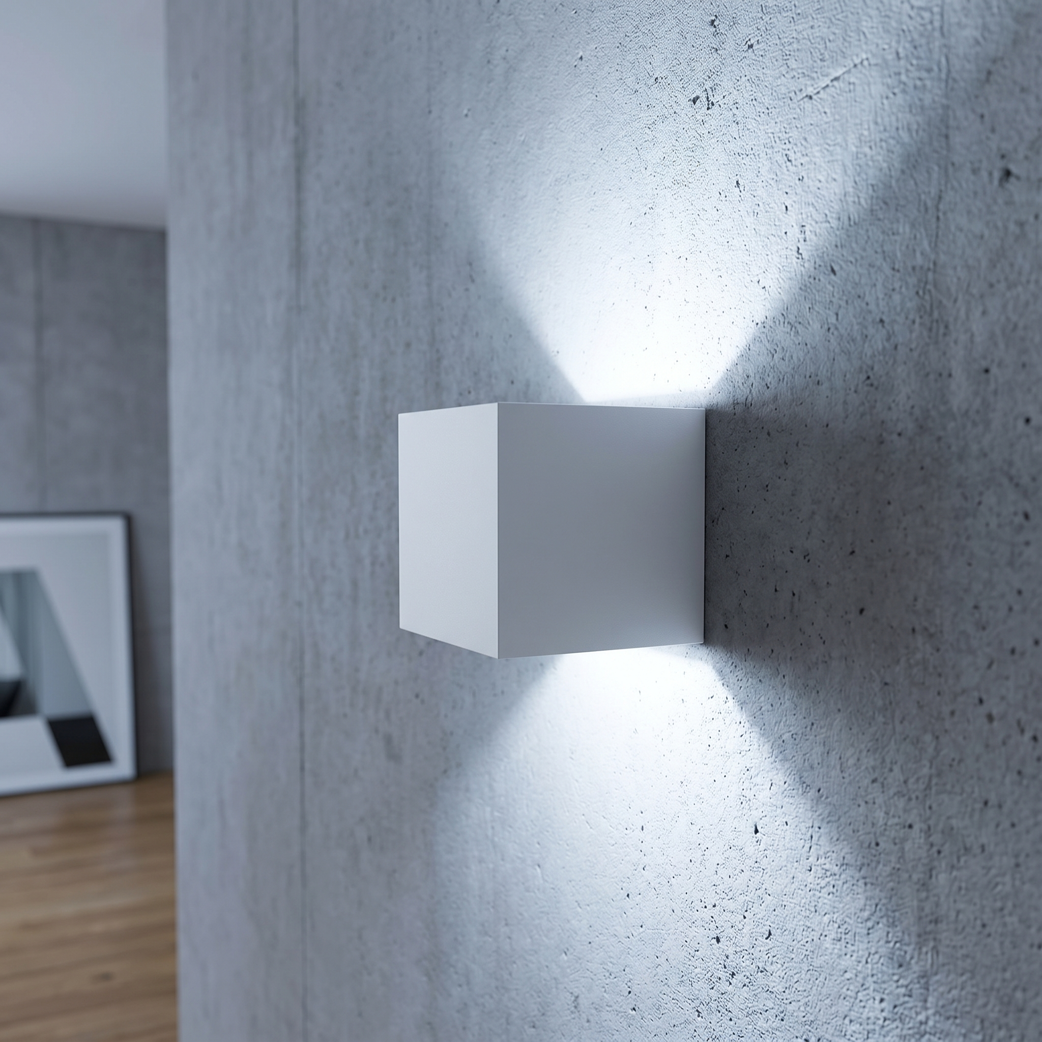 Adjustable Wall Light, 100° Panels, Hardwired or USB Rechargeable