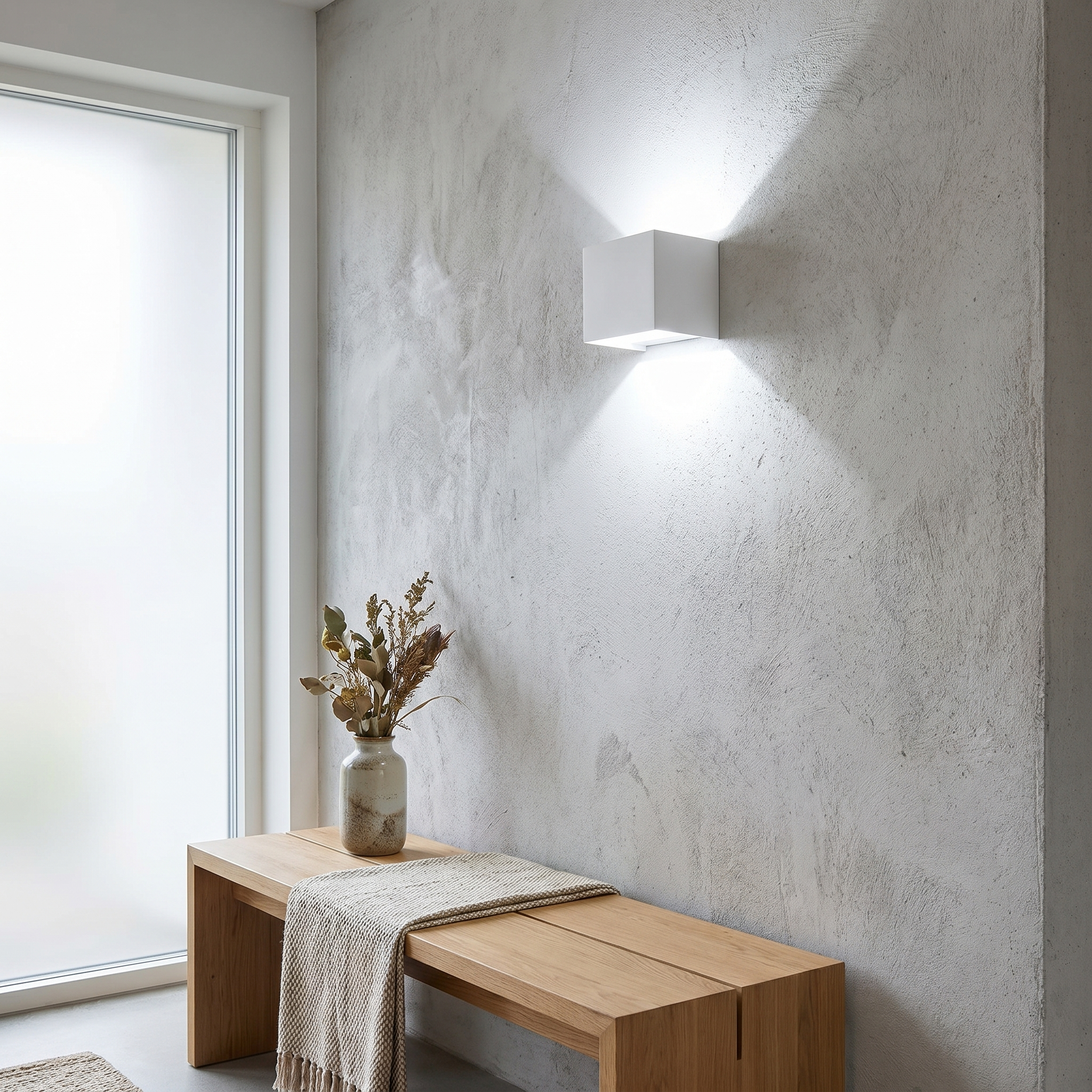 Adjustable Wall Light, 100° Panels, Hardwired or USB Rechargeable