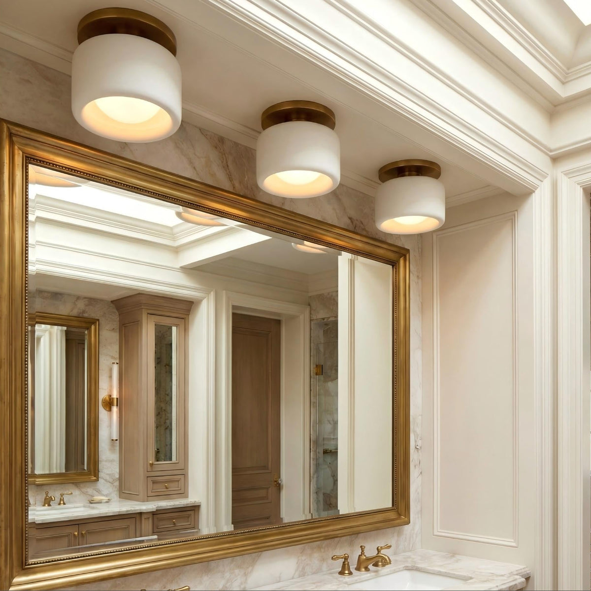 Cerova Porcelain Flush Mount Ceiling Light