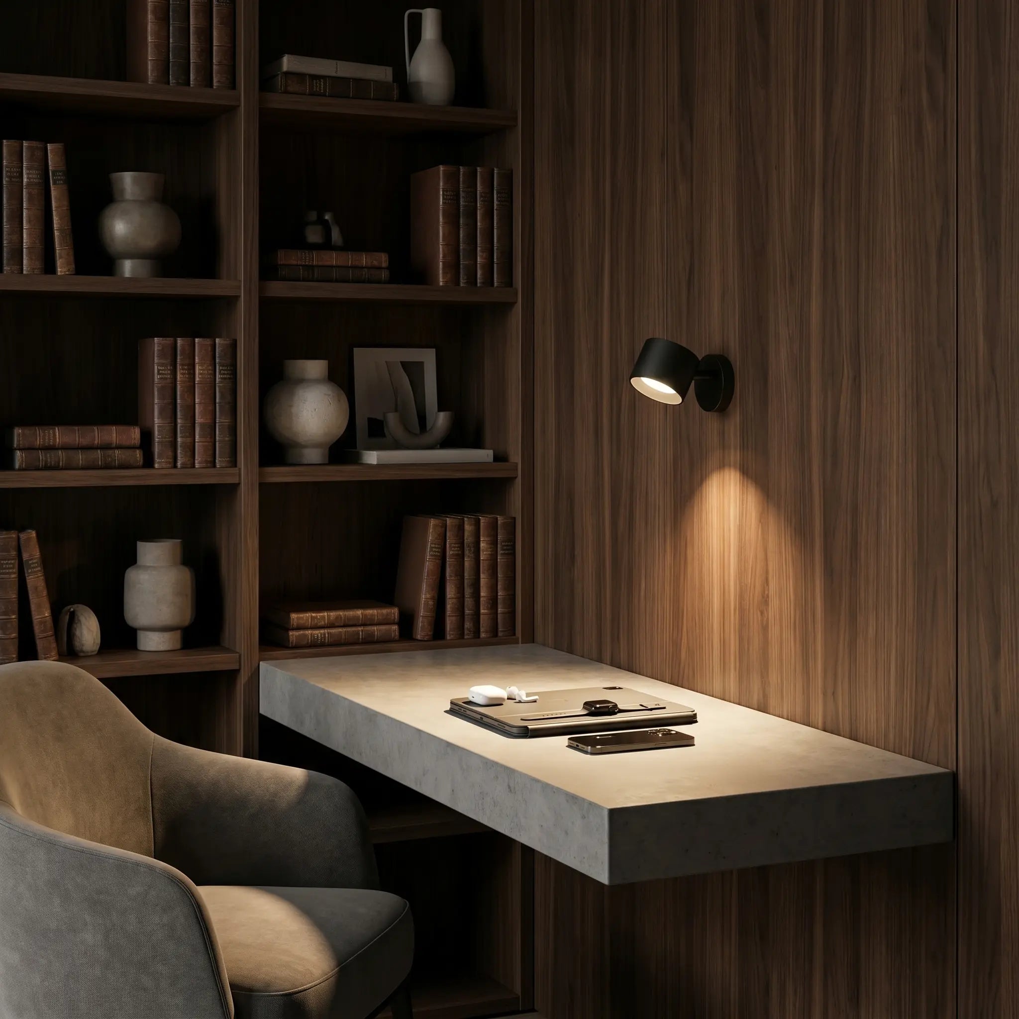 Cordless Wall Lamp, Magnetic Mount, 360° Adjustable, Dimmable, USB-C