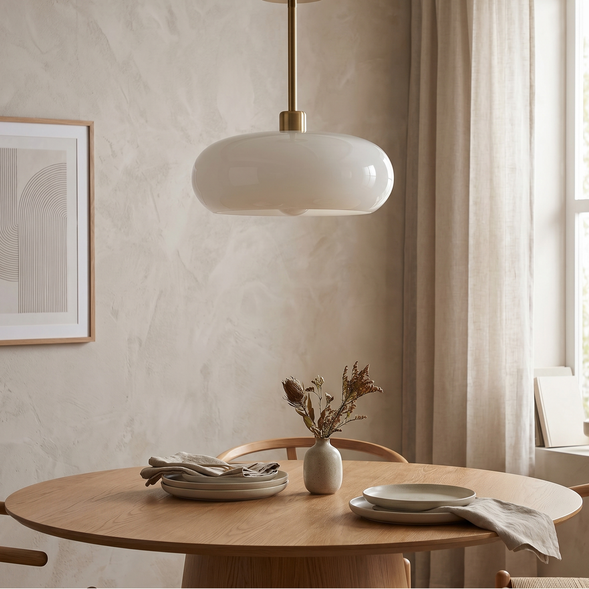 Glass Copper Ceiling Light, E26, Flush Mount or Pendant, Orange or White