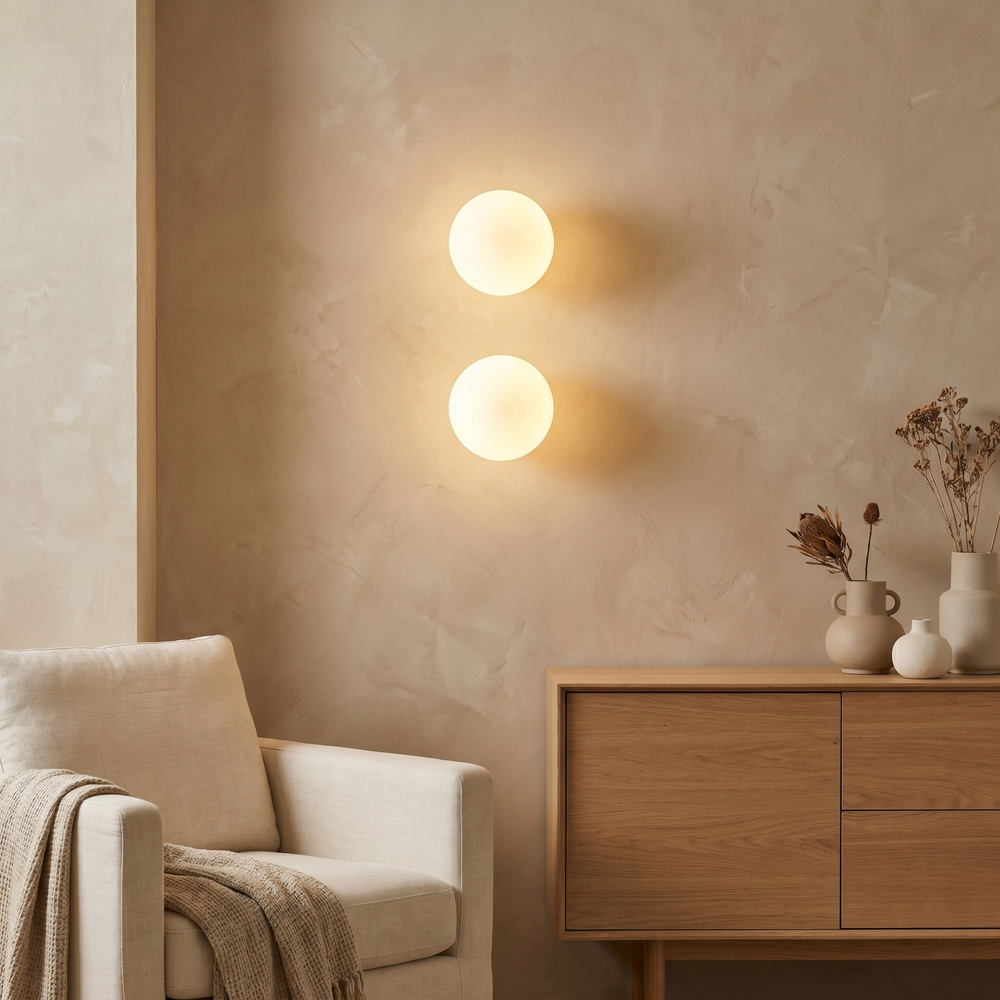 Glass Ceiling Lamp, Aluminum, G9, Glossy or Frosted, Three Sizes
