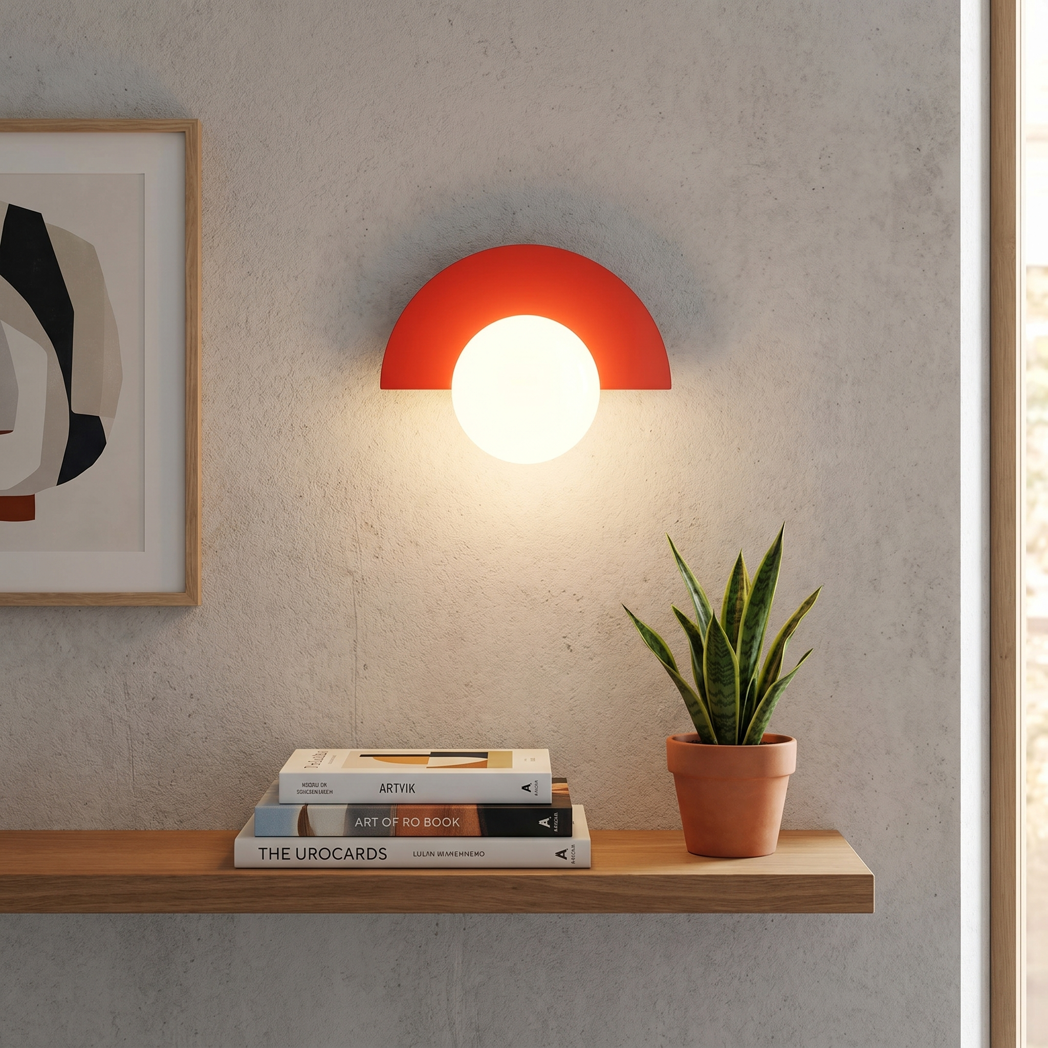 Glass Sphere Wall Sconce, Iron, G9, Seven Colors, UL Listed