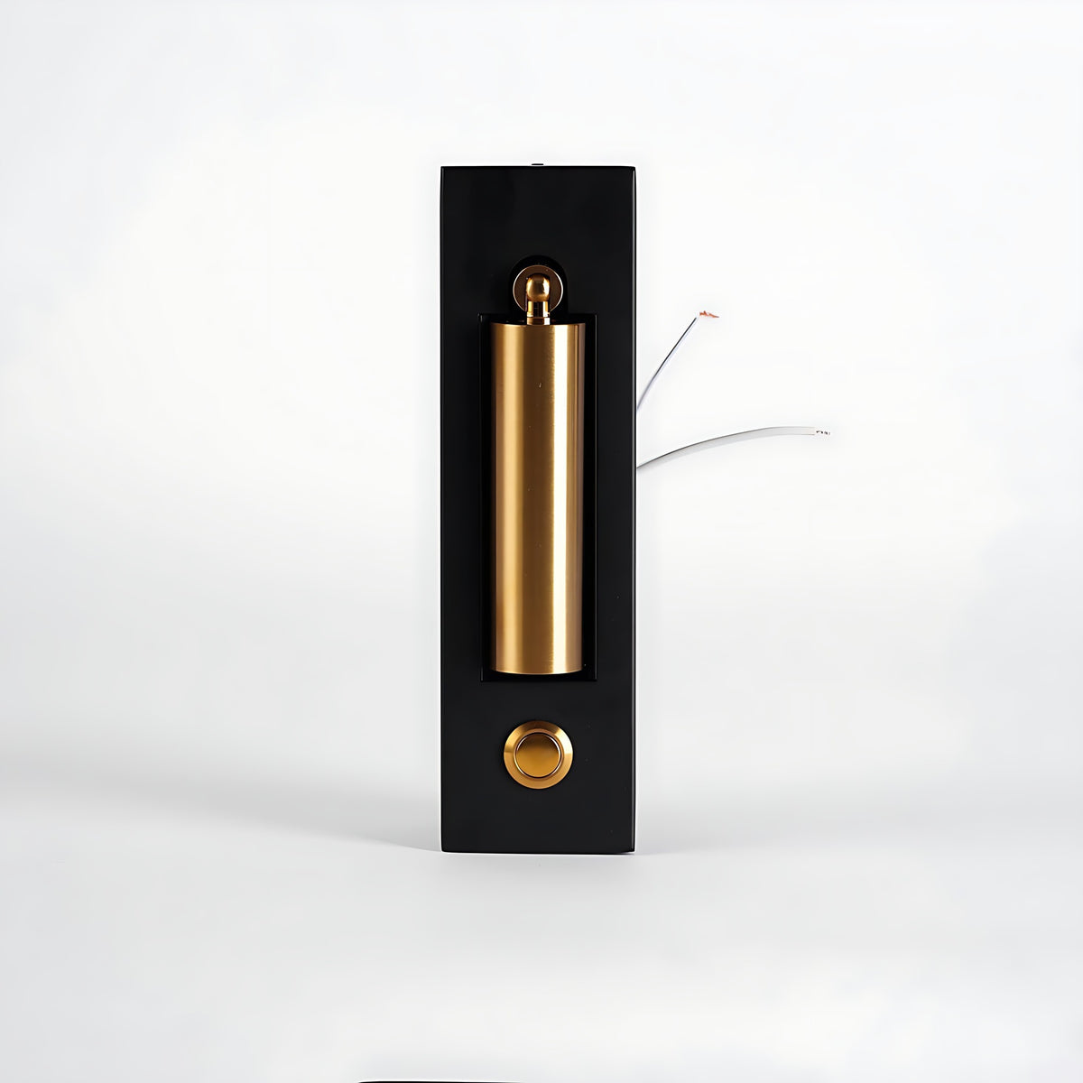 Kaia LED reading wall light with the arm folded flat into the plate when not in use