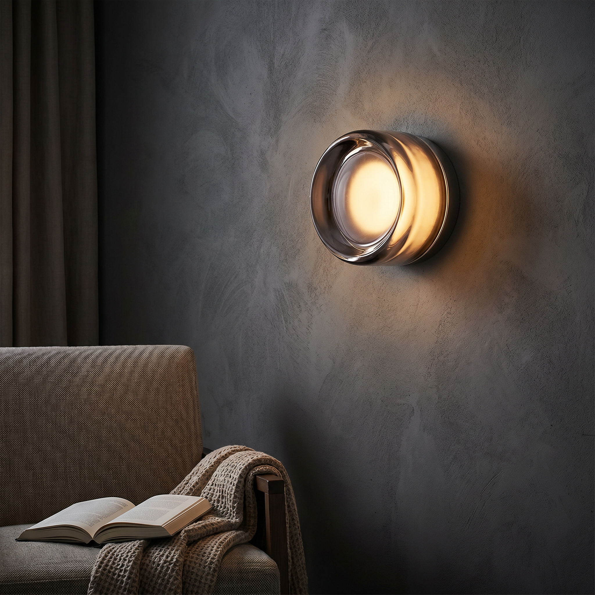 Linear LED Wall Sconce, Aluminum and Iron, Matte White, Dimmable, 90-260V