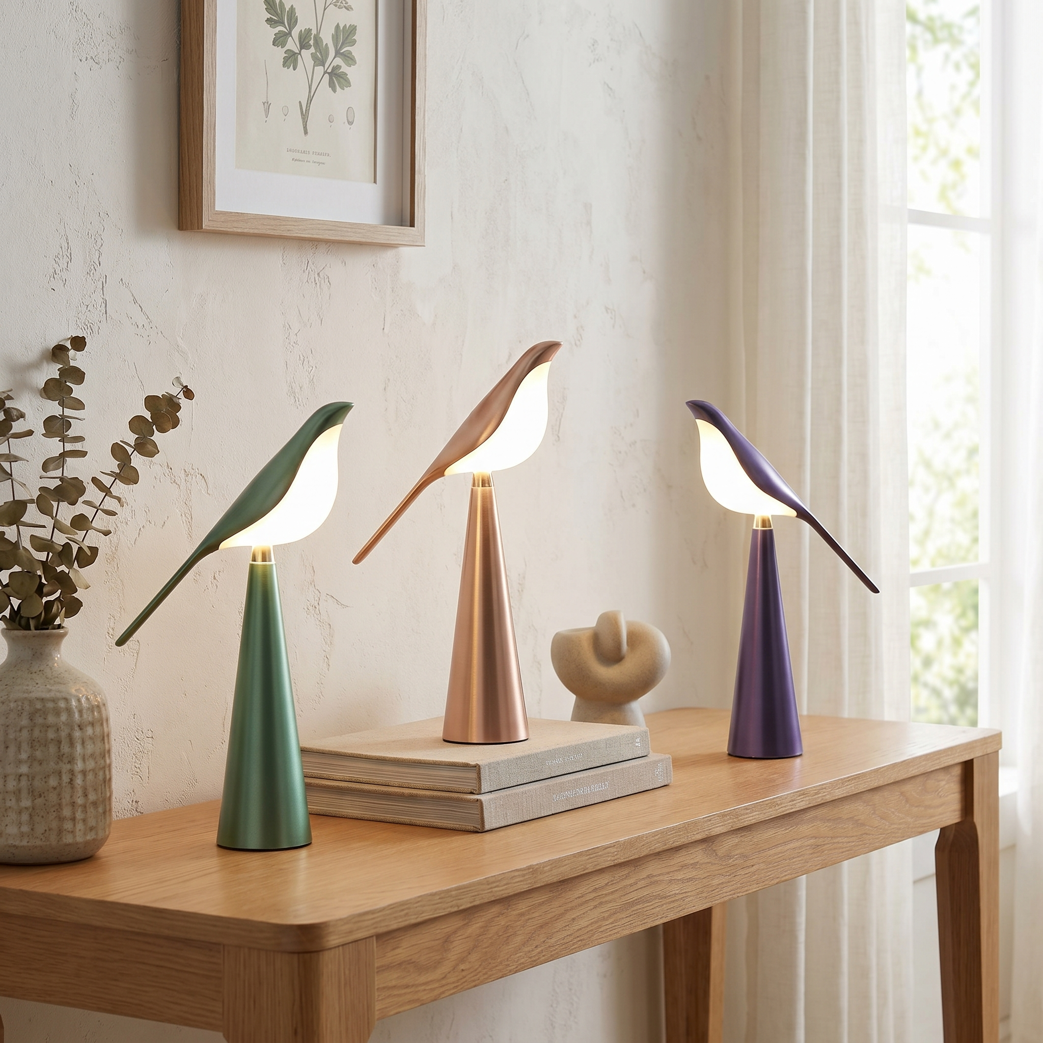 Magpie Desk Lamp, Rotatable Head, Nine Brightness Levels, USB, 10W