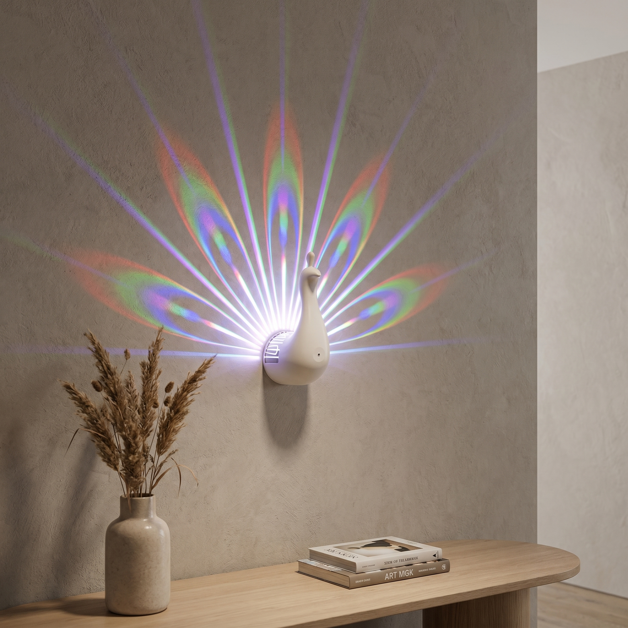 Nature Wall Light, Wing Projection, ABS, Battery or Rechargeable, 5 Styles