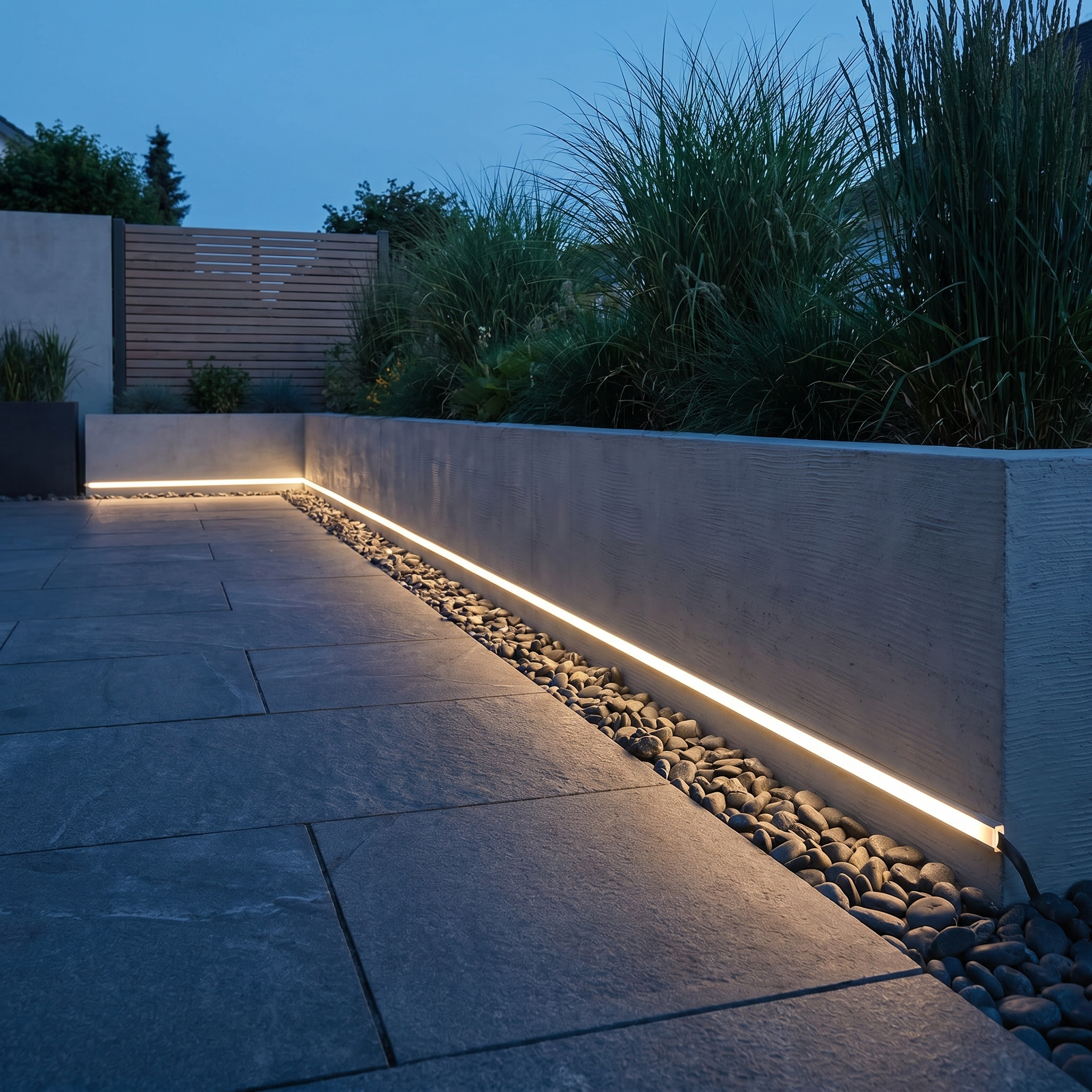 Outdoor Embedded LED Strip Light, Flexible Silicone, 24V, Waterproof