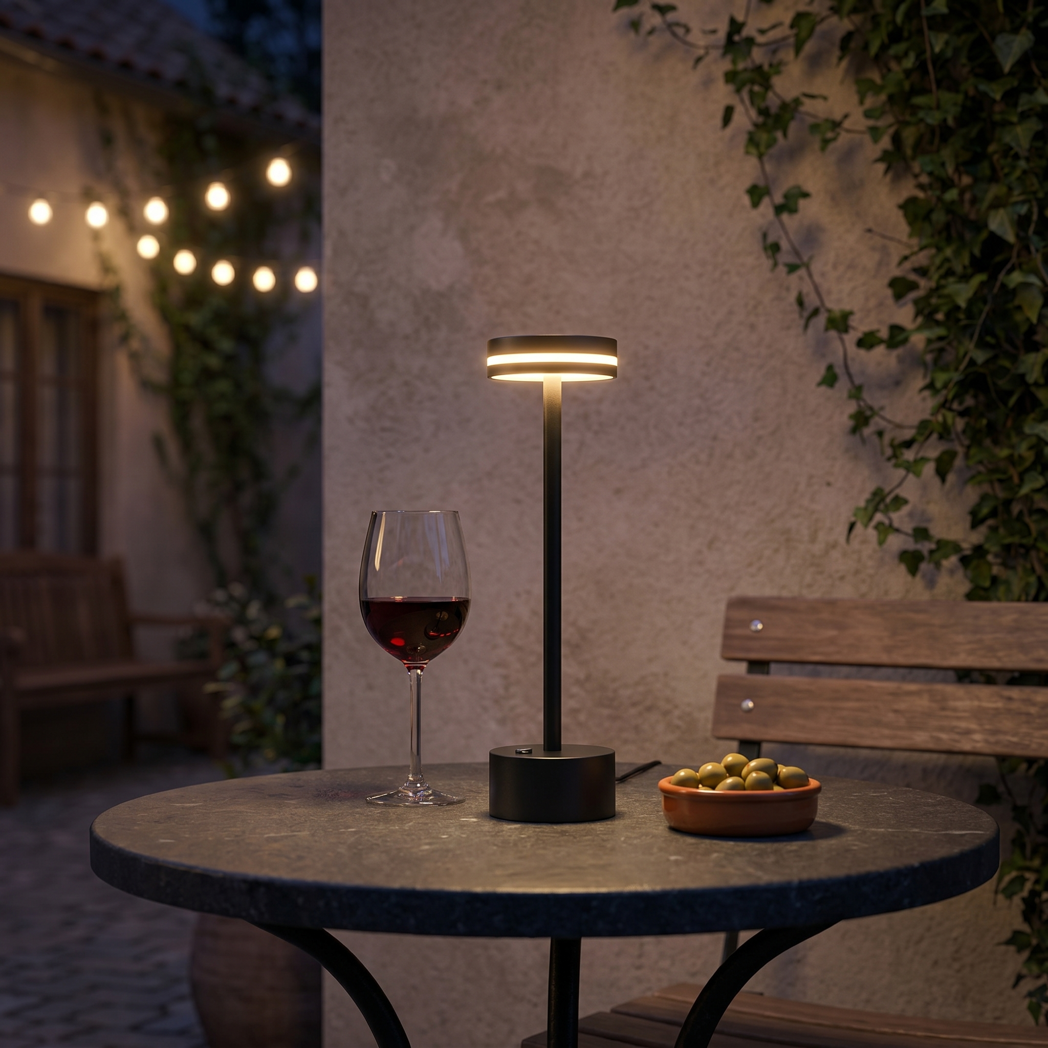 Rechargeable Table Lamp, Touch Control, Aluminum, Three Lighting Tones