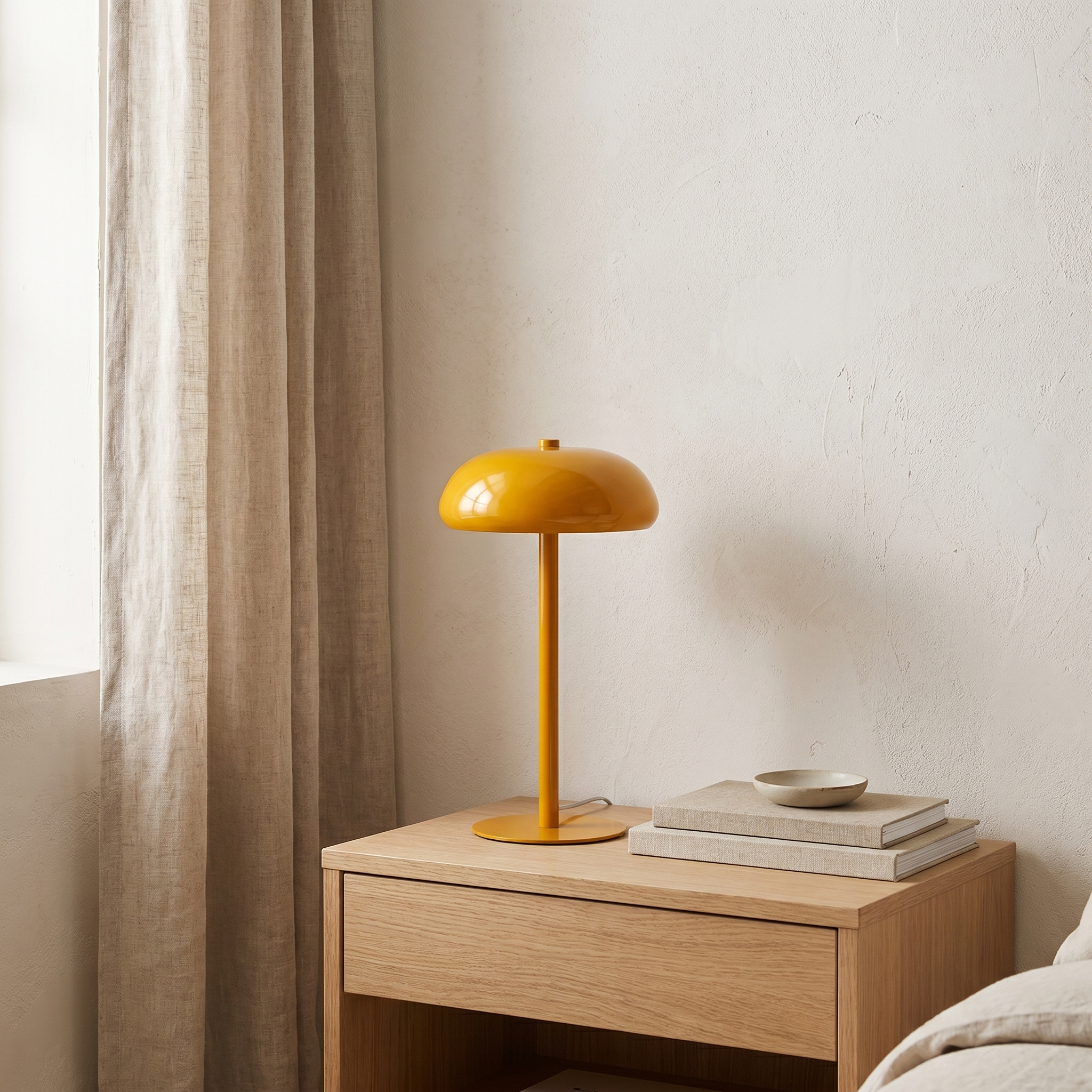 Retro Table Lamp, Touch Control, Three Colour Temps, USB-C Rechargeable