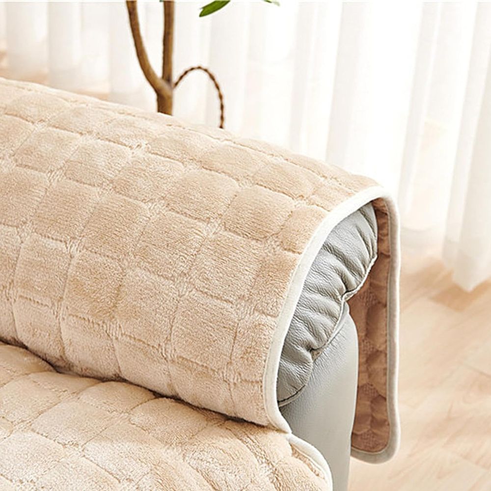 Snug Grid Recliner Cover, Quilted Microfiber Slipcover