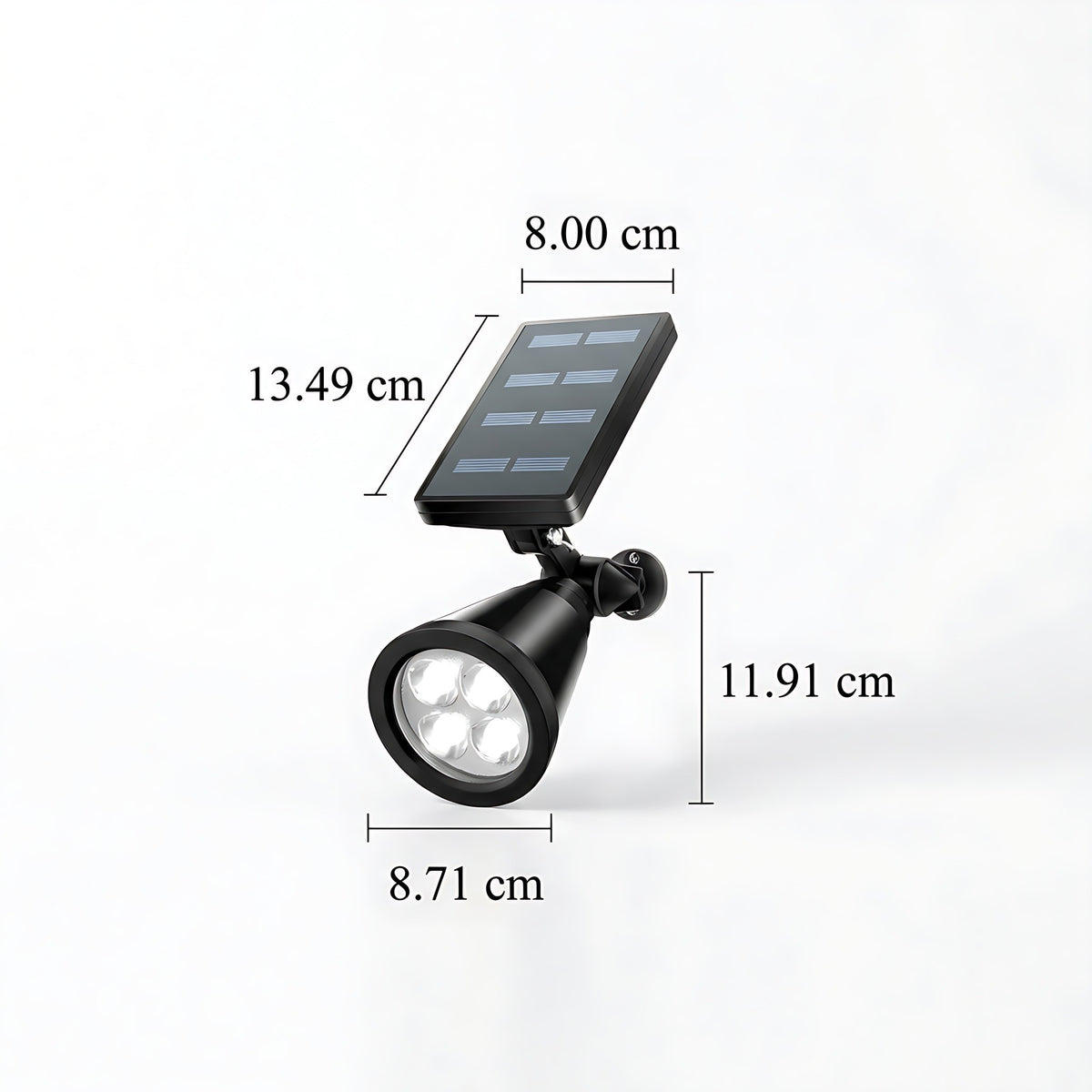 Head and solar panel size shot