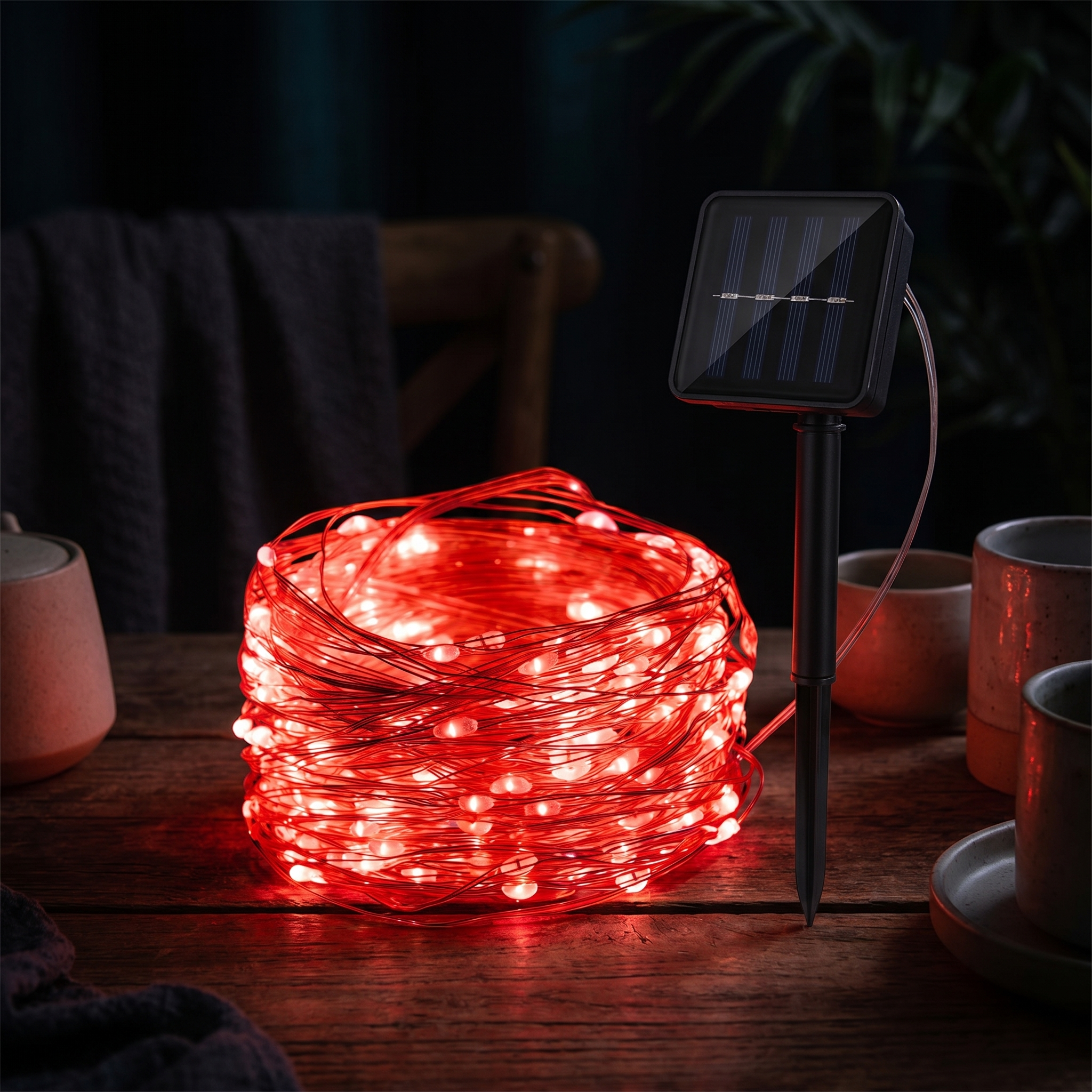 Solar String Fairy Lights, IP65 Waterproof, Copper Wire, 8 Colors