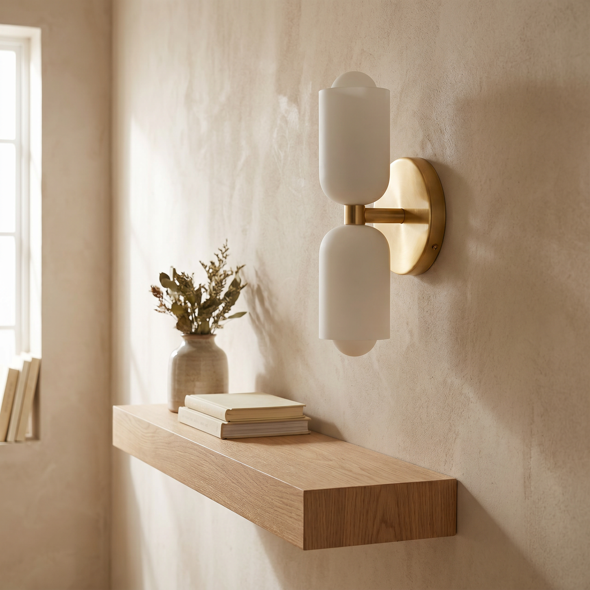 Up Down Wall Light, Metal, E14, Hardwired or Plug In, Six Colors