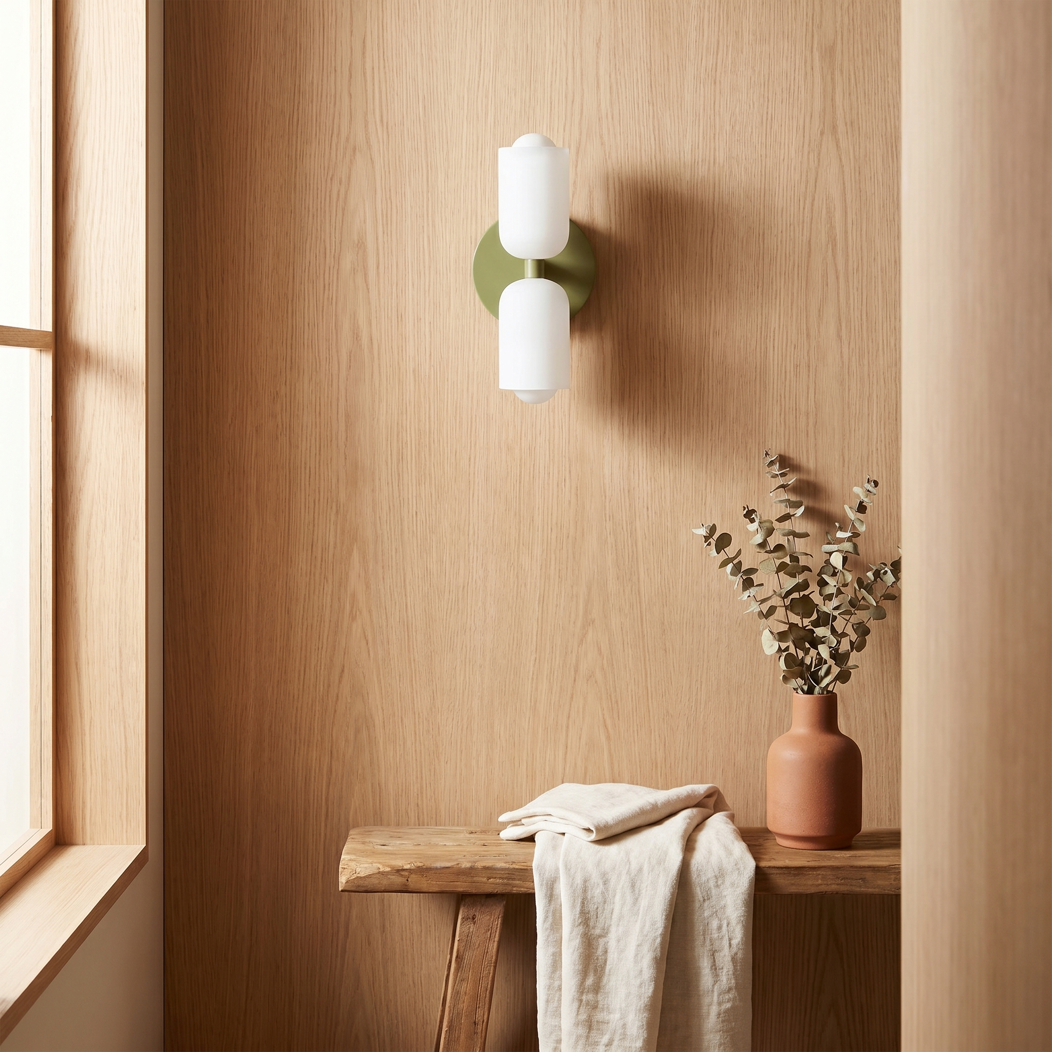 Up Down Wall Light, Metal, E14, Hardwired or Plug In, Six Colors