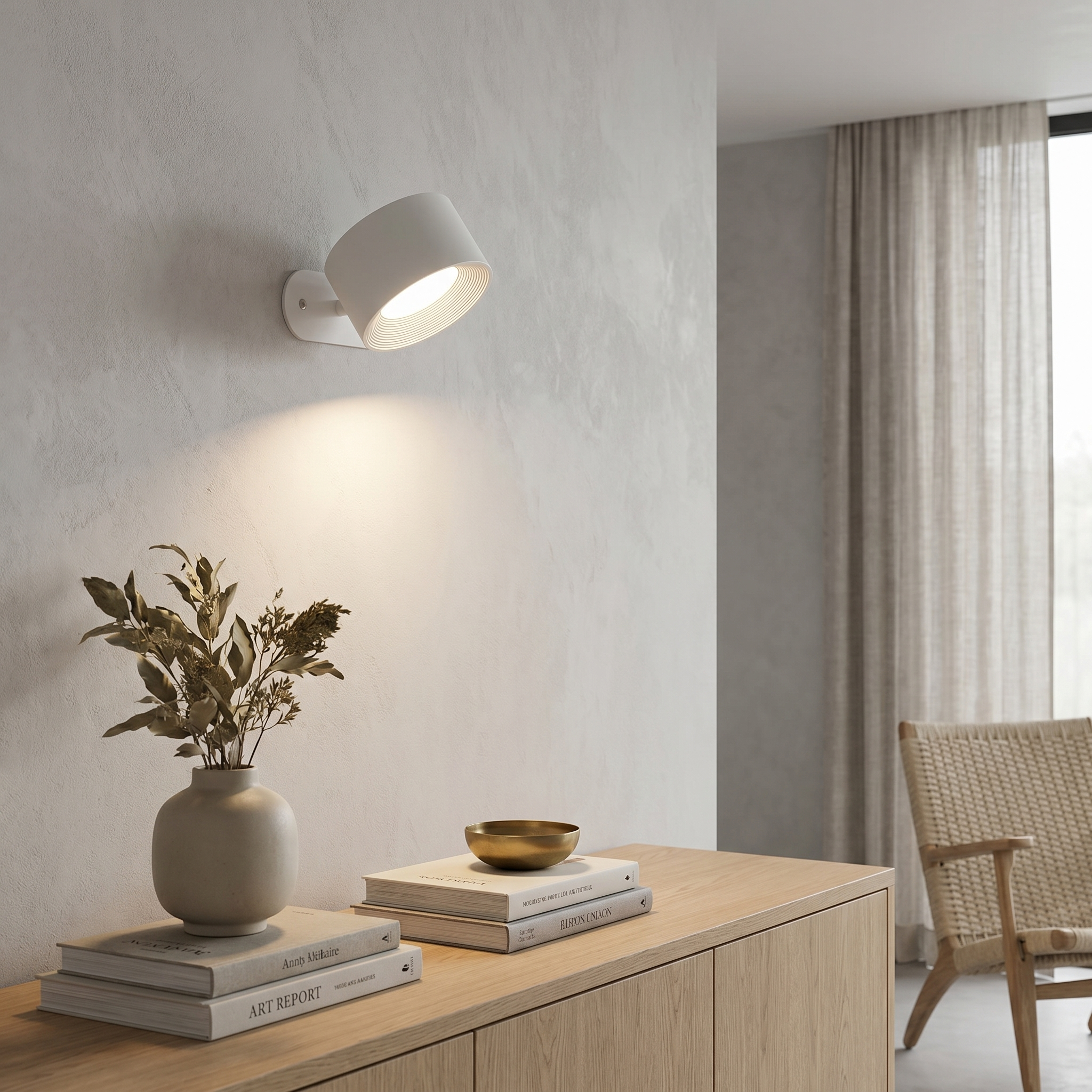 Wireless Rechargeable Touch Lamp, Magnetic Base, 2000mAh, Three Colors