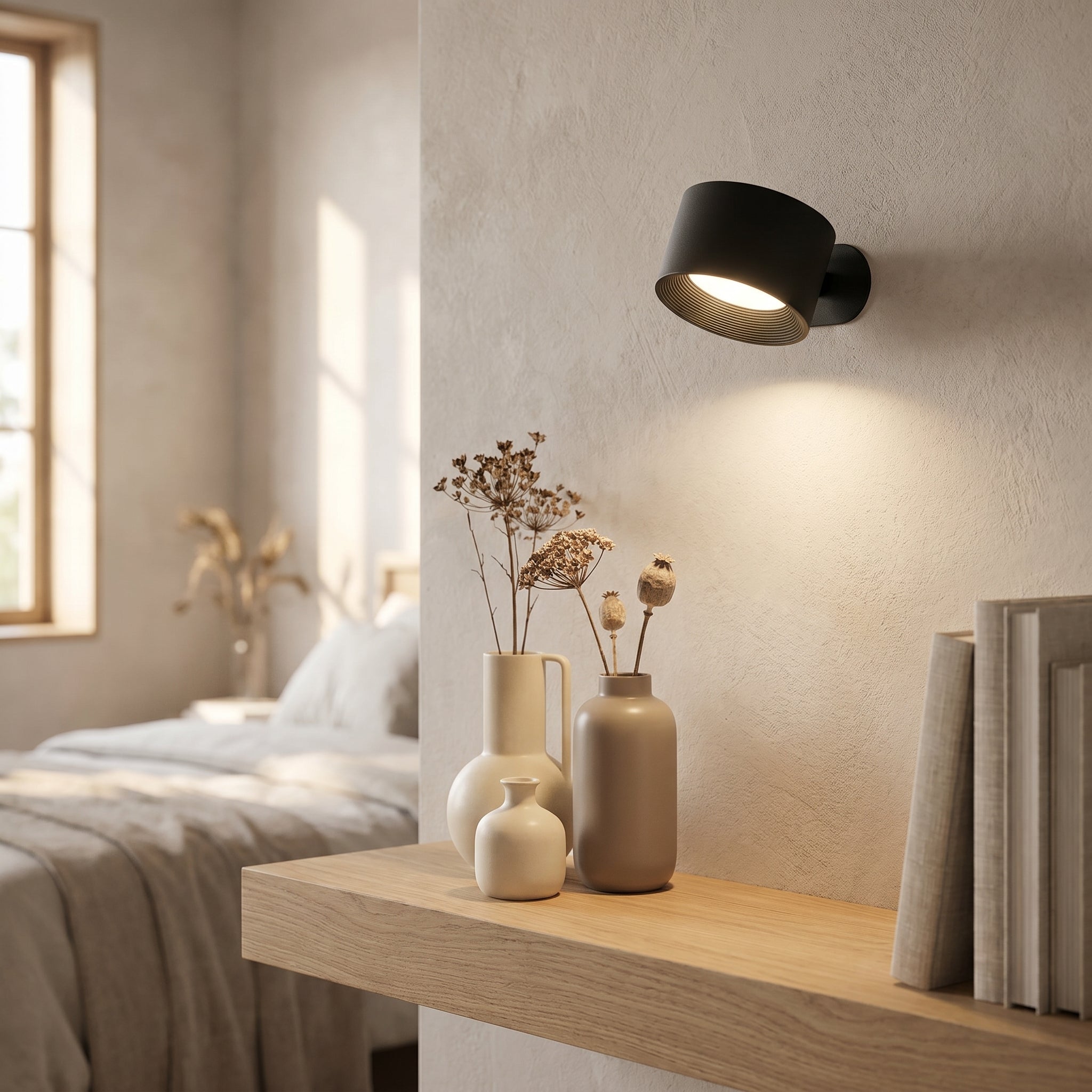 Wireless Rechargeable Touch Lamp, Magnetic Base, 2000mAh, Three Colors