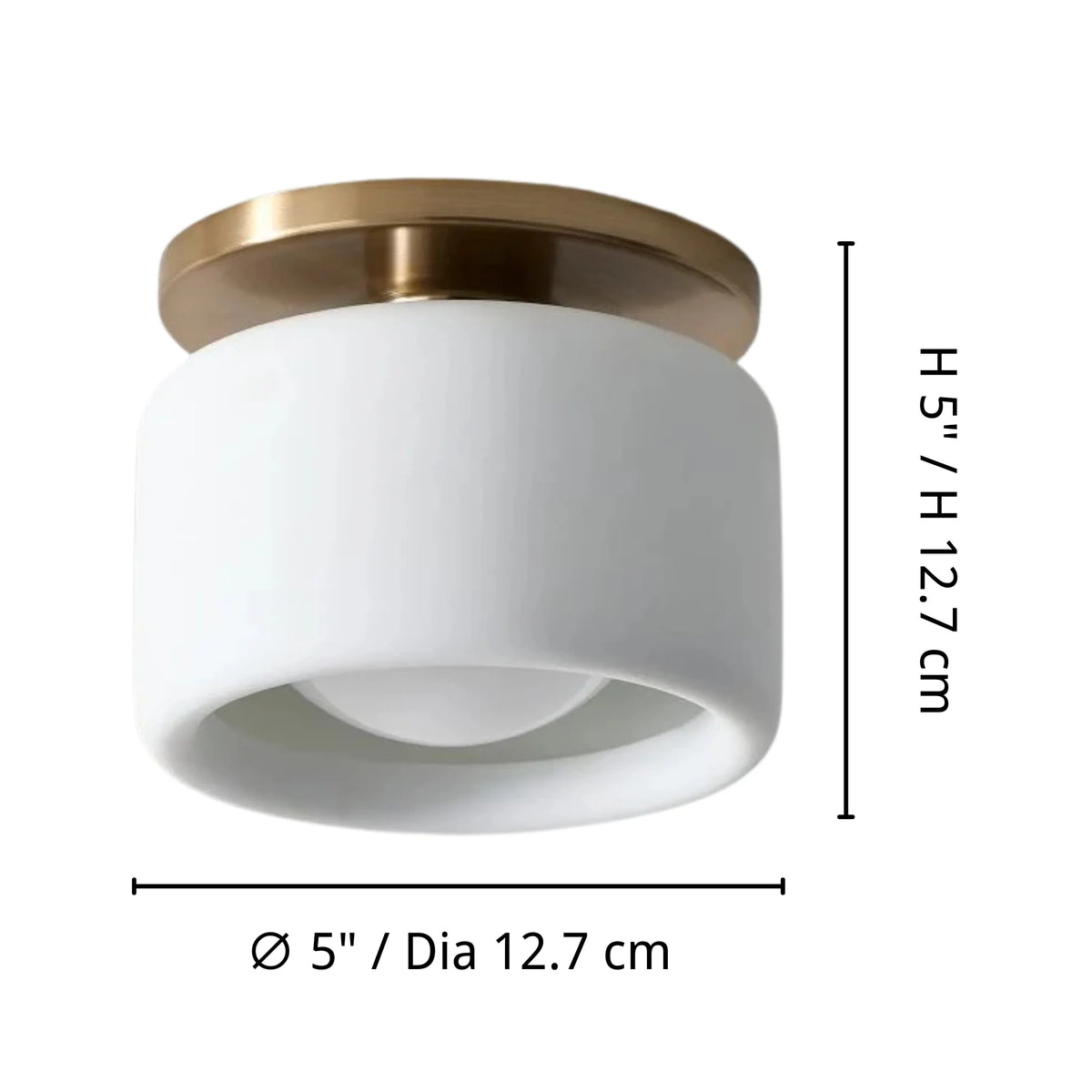 Cerova Porcelain Flush Mount Ceiling Light