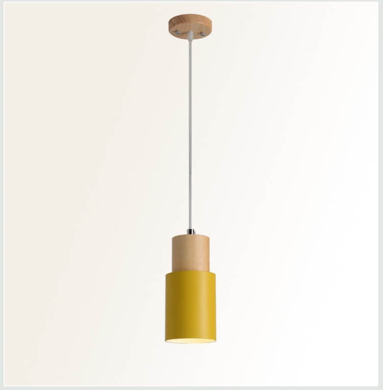 Cylinder Aluminum Pendant Light, E26, Five Colors, 120cm Cord, 100-240V