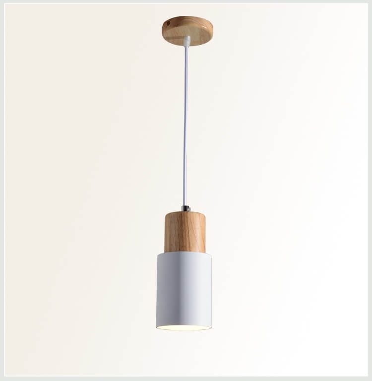 Cylinder Aluminum Pendant Light, E26, Five Colors, 120cm Cord, 100-240V