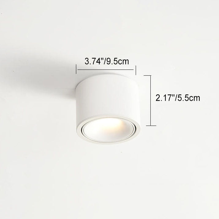 Round LED Flush Mount Spotlight, Aluminum, 7-12W, Four Color Temps