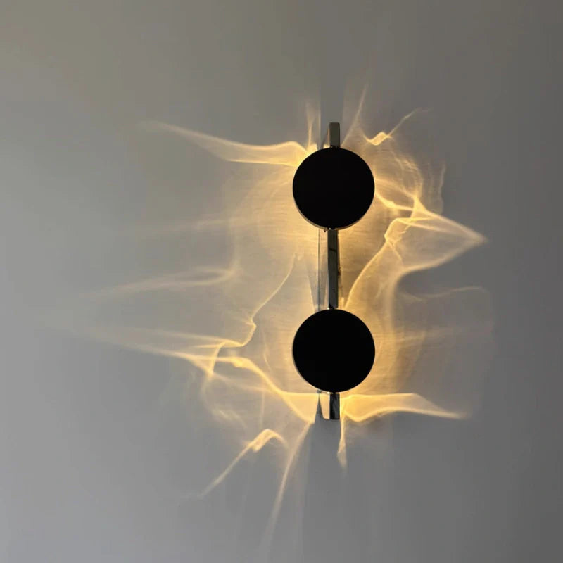Wall Sconce, 180° Rotatable, Ripple Light, Aluminum and Stainless Steel