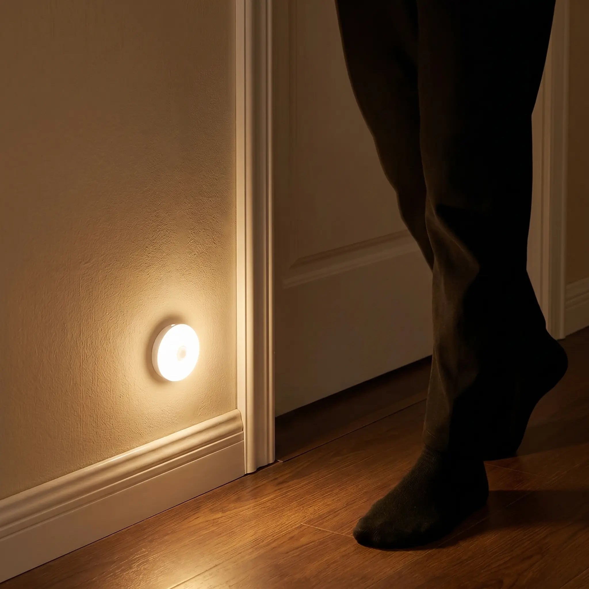 Motion Sensor LED Puck Light, Stick-On, USB or Battery