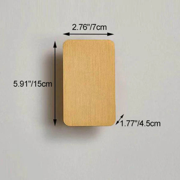 Aluminum 2-Light Wall Sconce, Flat Panel, 3000K 4000K 6000K, Four Colors