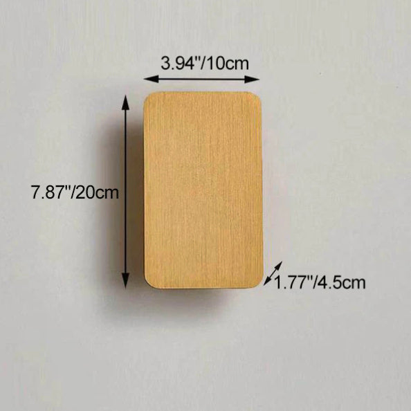 Aluminum 2-Light Wall Sconce, Flat Panel, 3000K 4000K 6000K, Four Colors