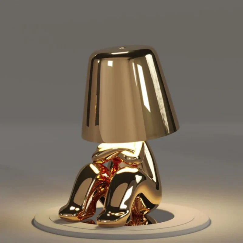 Character Figure Lamp, Dimmable Resin, Touch Control, USB Rechargeable