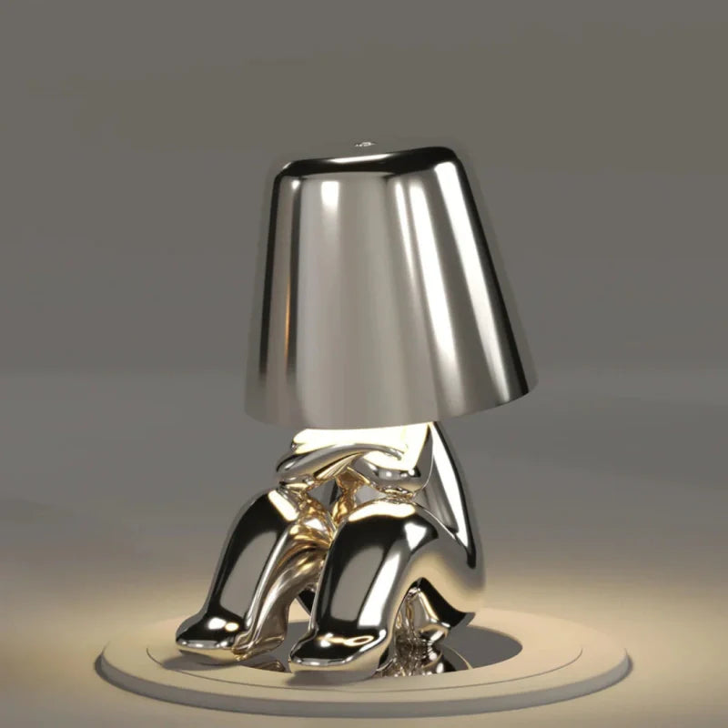 Character Figure Lamp, Dimmable Resin, Touch Control, USB Rechargeable