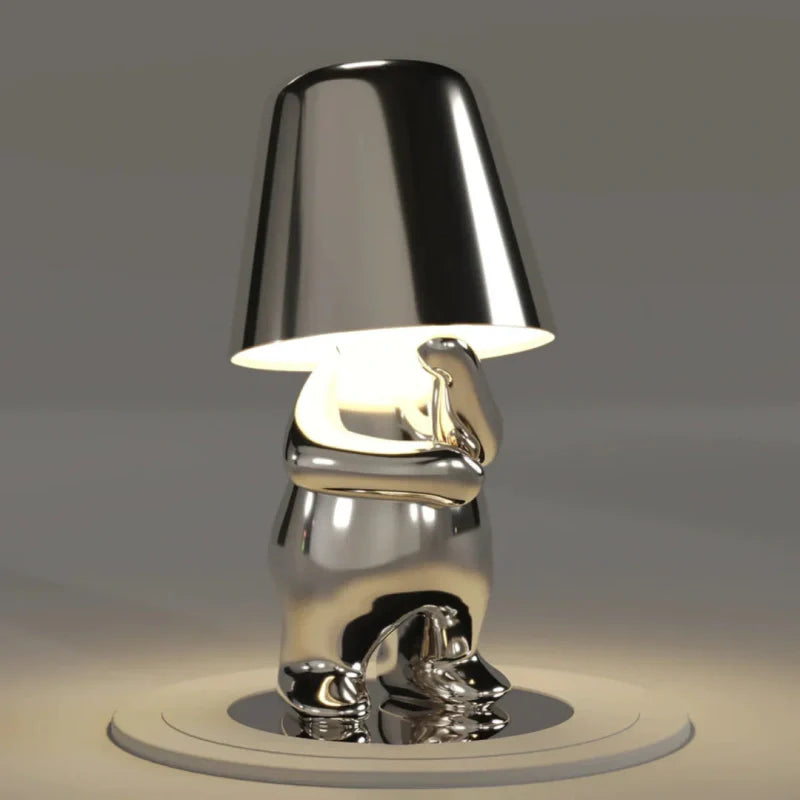 Character Figure Lamp, Dimmable Resin, Touch Control, USB Rechargeable