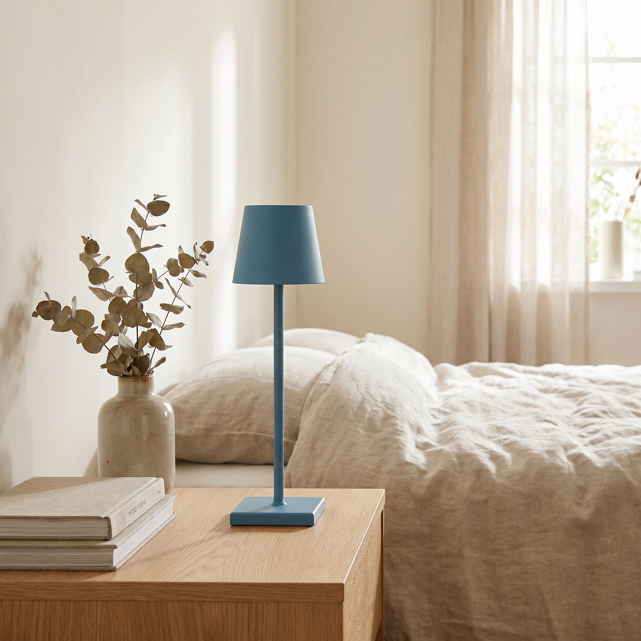 Linnea Cordless Rechargeable LED Table Lamp, Touch Dimmer