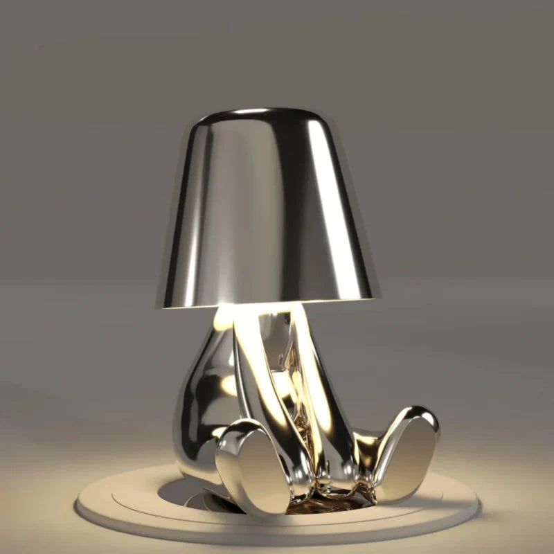 Character Figure Lamp, Dimmable Resin, Touch Control, USB Rechargeable